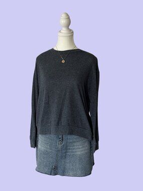 Blue Long Sleeve Top